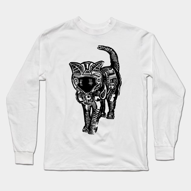 Space cat Long Sleeve T-Shirt by szartwork